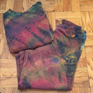 Aviator Nation Multicolor Tie-Dye Garment